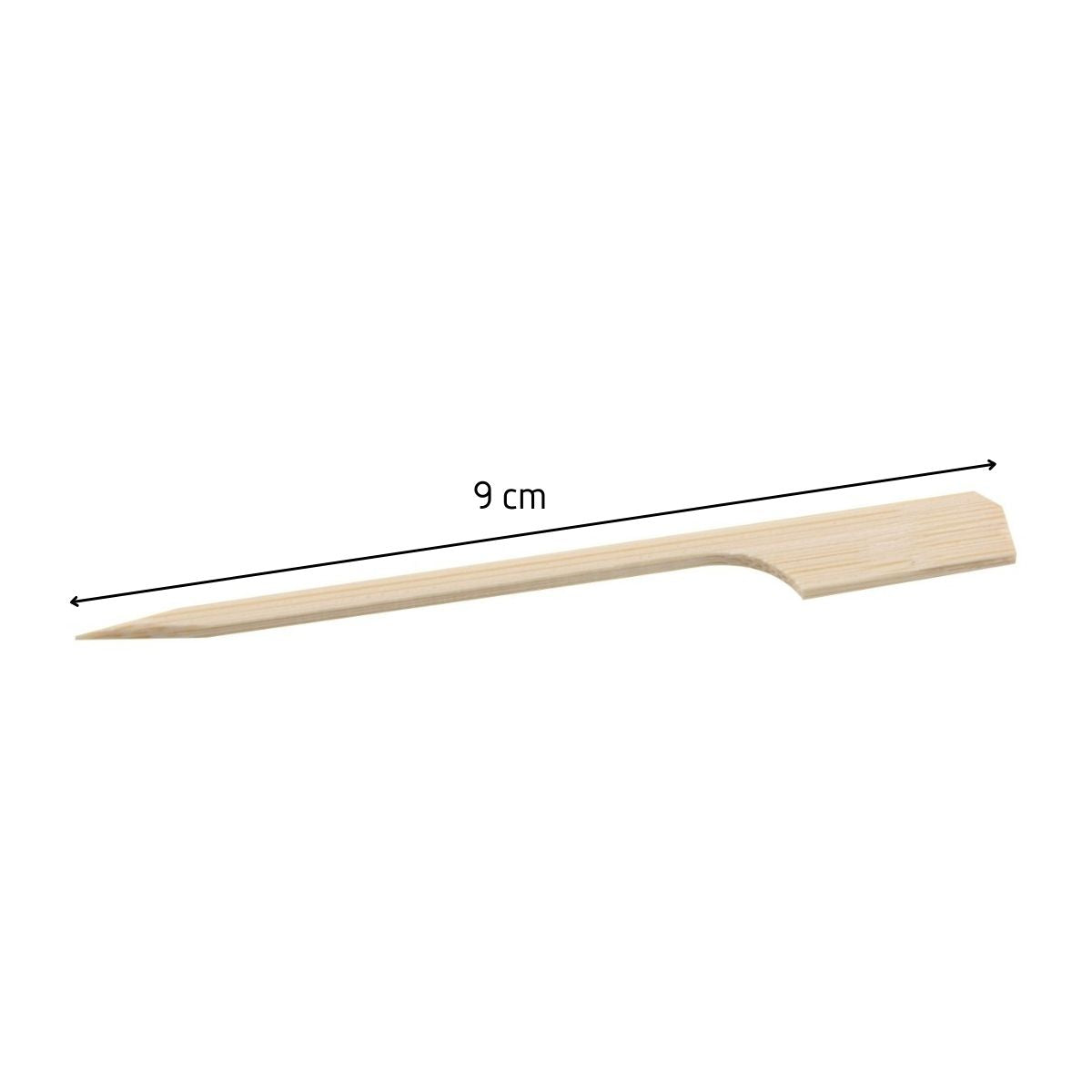 Lot de 100 piques en bois 9 cm Basic Fackelmann