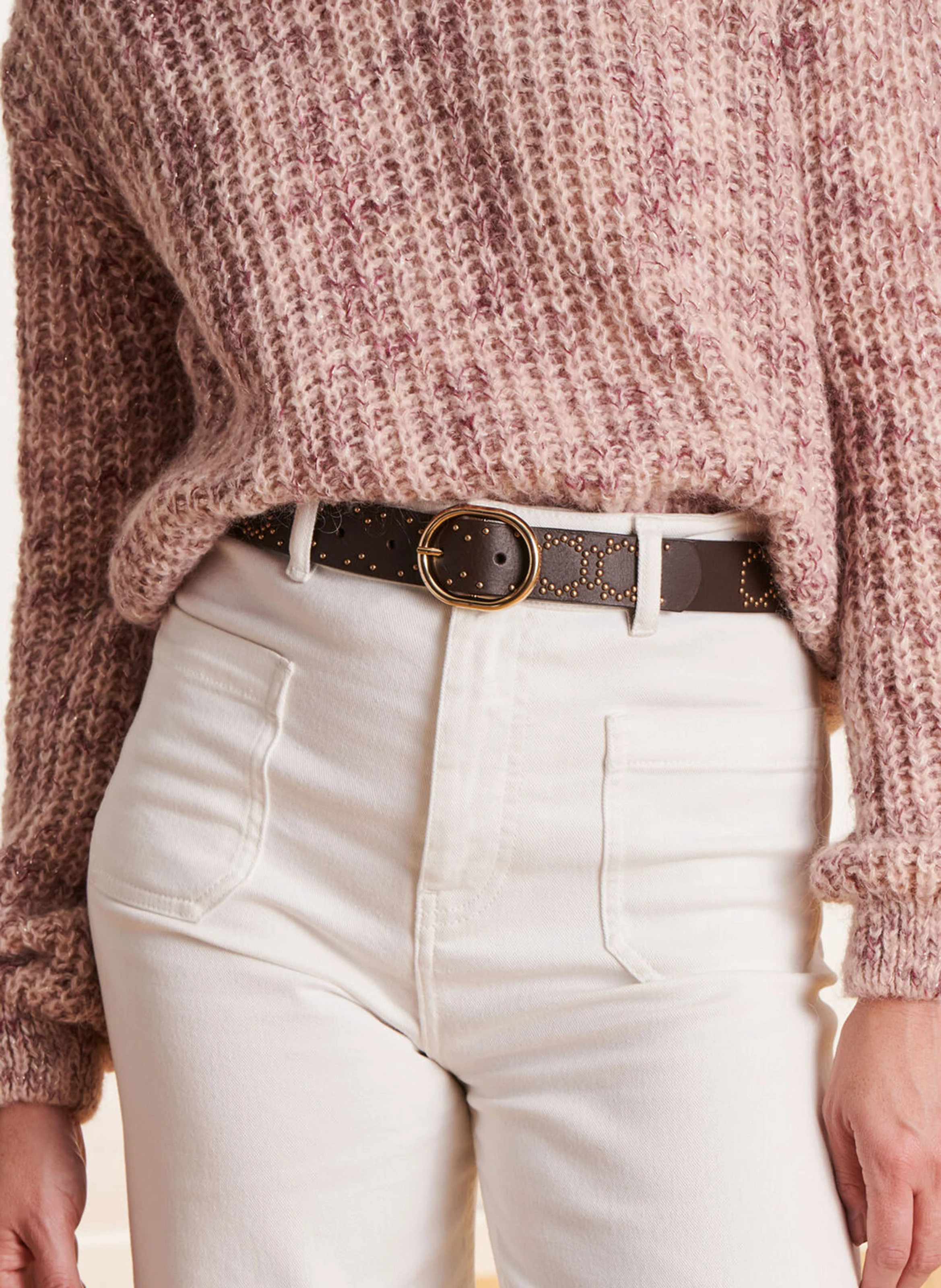 Ceinture en cuir | Marron