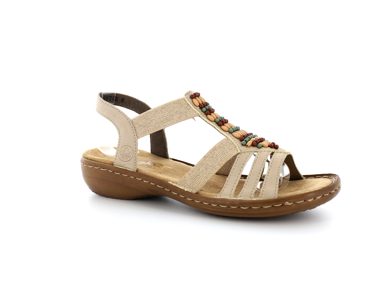 Rieker-60851 Cuir Beige