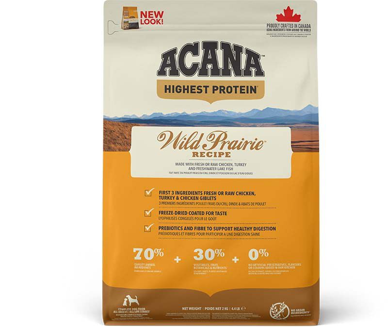 Acana Regionals Wild Prairie Dog Highest proteïn - Hondenvoer - 2 Kilogram - kalkoen, kip
