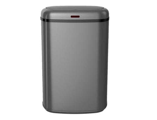 KITCHEN MOVE - Poubelle automatique Poubelle de cuisine automatique logan gris acier inoxydable...