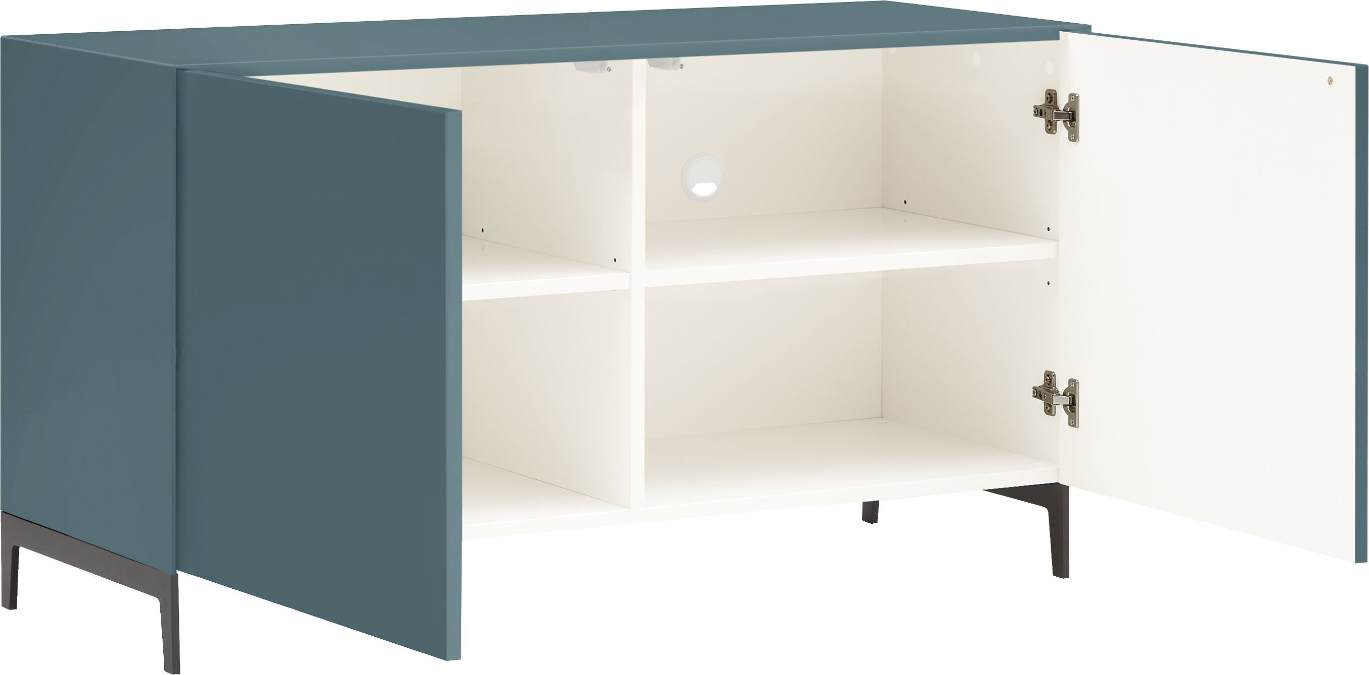 LUX Sideboard - Mittelblau / B: 120.0 cm x T: 46.0 cm x H: 68.0 cm