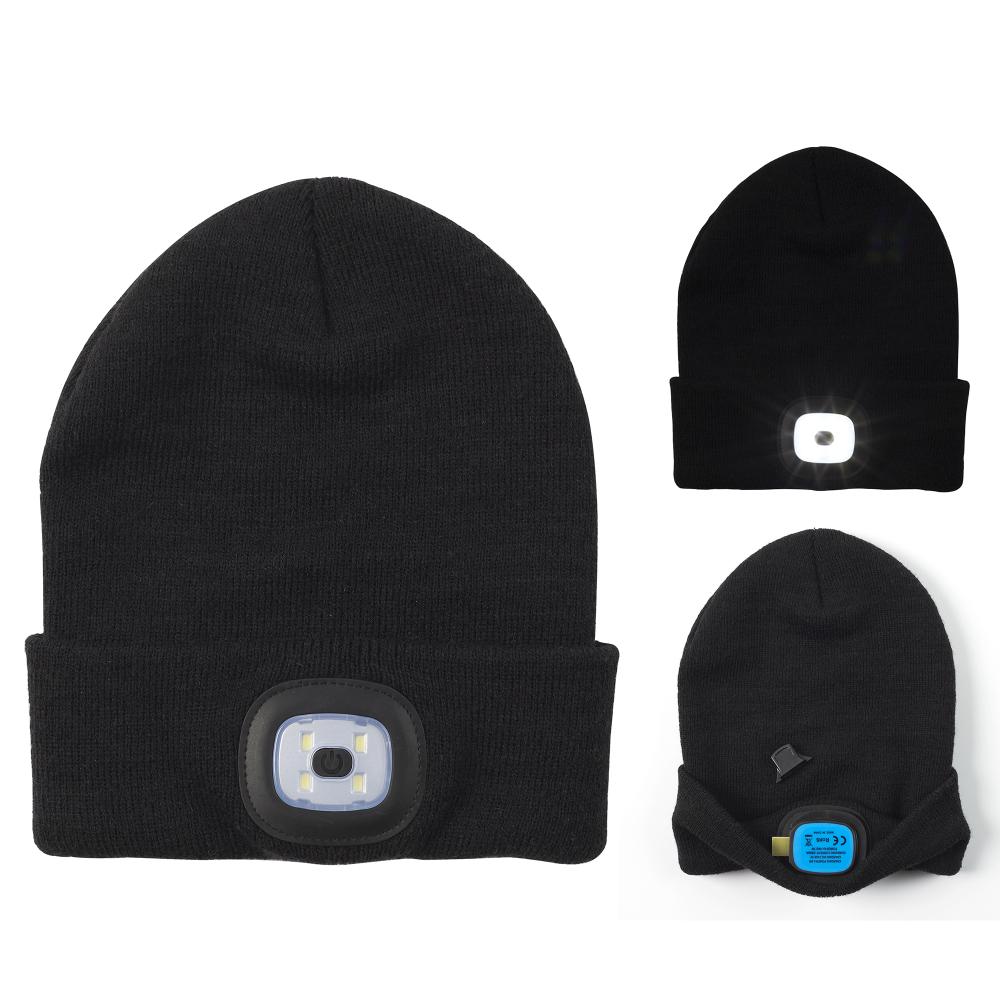 BONNET LED RECHARGEABLE USB ADULTE