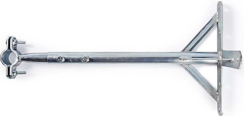 Satelliet - Muurbeugel - Zilver - Staal - Verstelbaar - Diameter 32-42 mm