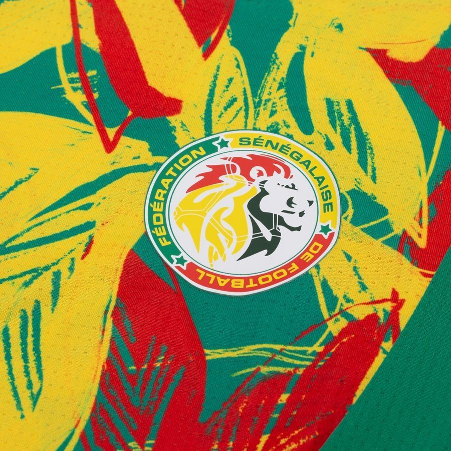 Sénégal T-shirt d'Entraînement Avant-Match Africa Cup of Nations 2025 - Vert/Faster Yellow/Rouge