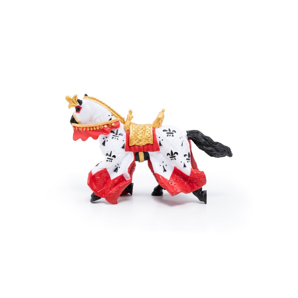 Figurine Cheval du roi Arthur rouge