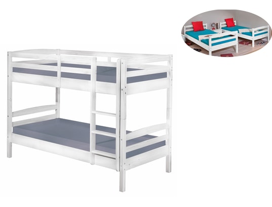 INTERLINK - Lit superposé Rick 90x190 blanc