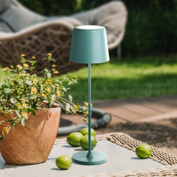 Tafellamp Kaami draagbaar LED 2W voor buiten met USB oplaadbare accu, groen