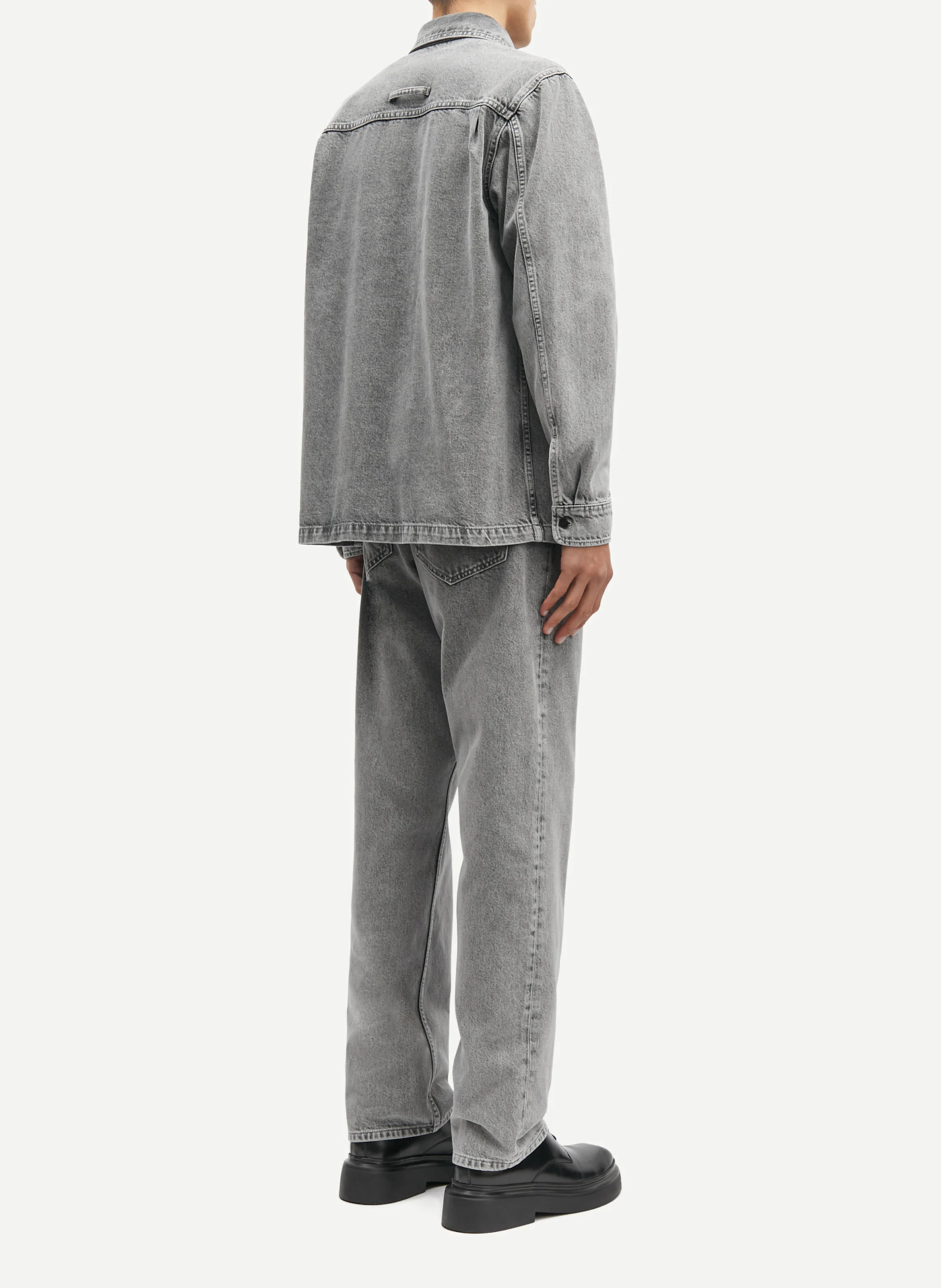 SADAMON B - Surchemise à manches longues en coton bio | Gris