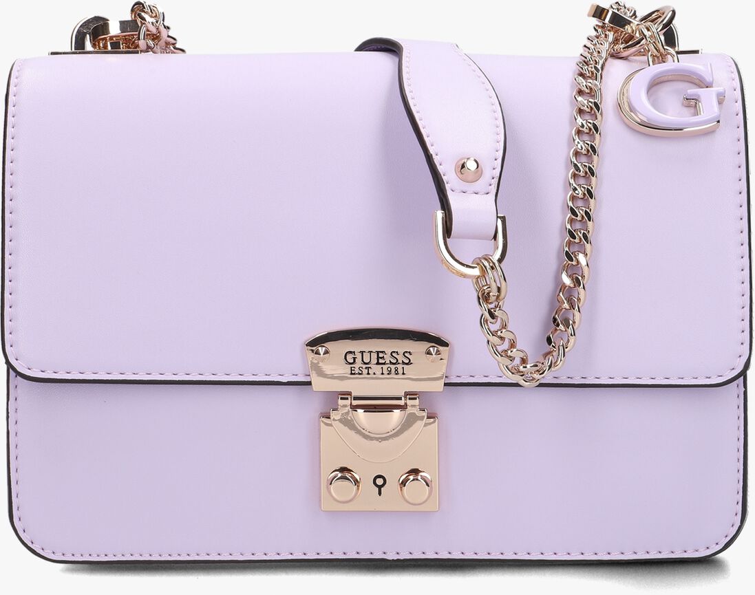 GUESS paarse guess schoudertas eliette convertible xbody flap