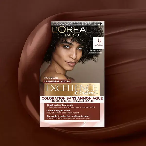 L'Oréal Paris Excellence Crème Universal Nudes Coloração para Cabelo nº 1 Preto