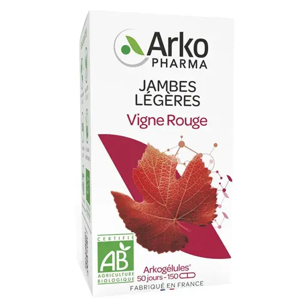 Arkopharma Arkogélules Light Legs Vinho Tinto Orgânico 150 cápsulas