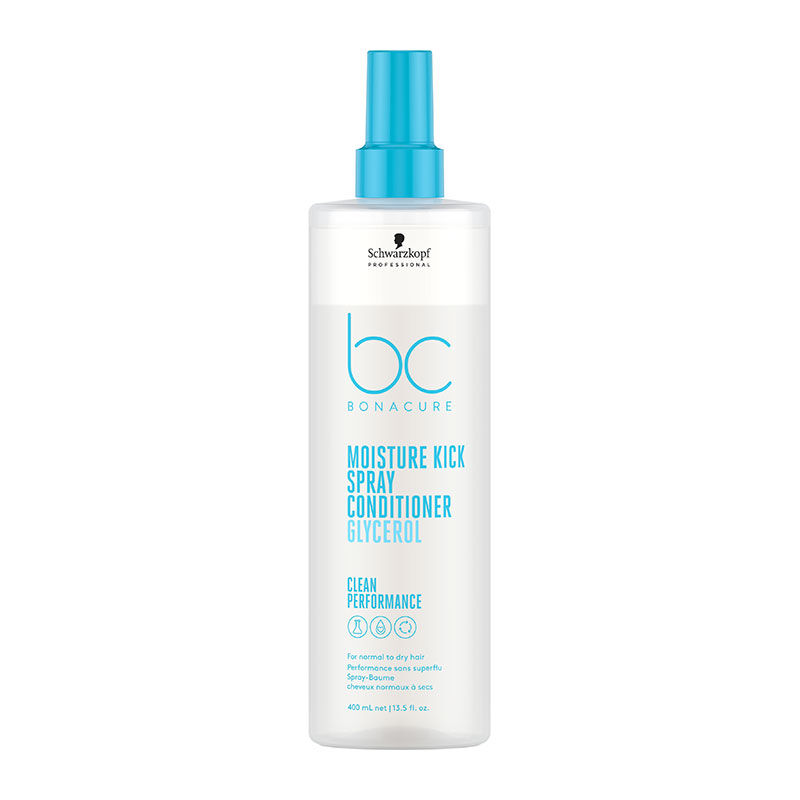 Spray-baume hydratant cheveux normaux à secs ou bouclés BC Moisture Kick 400ml