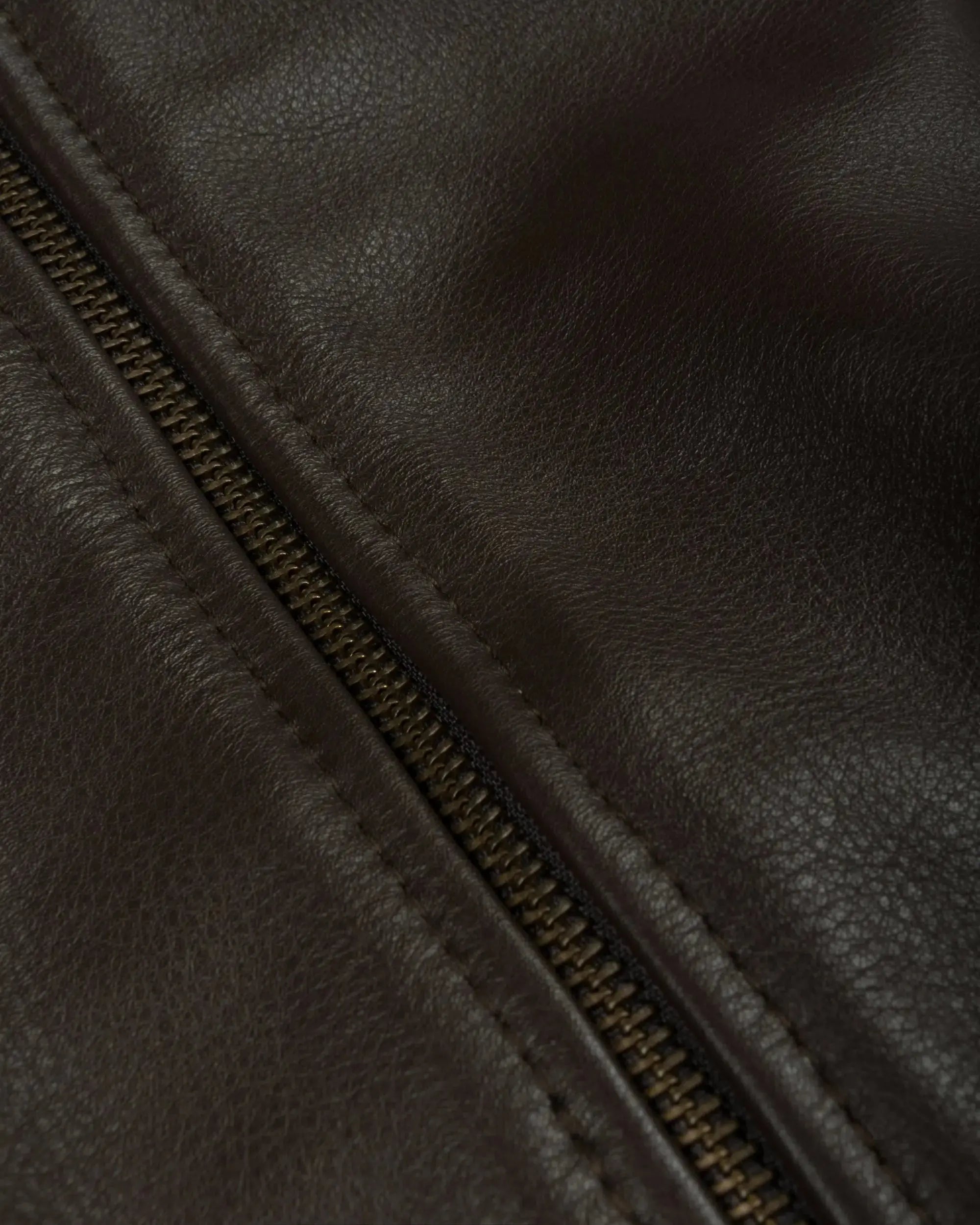 Patta Leather Bomber Jacket (Coffee Bean)