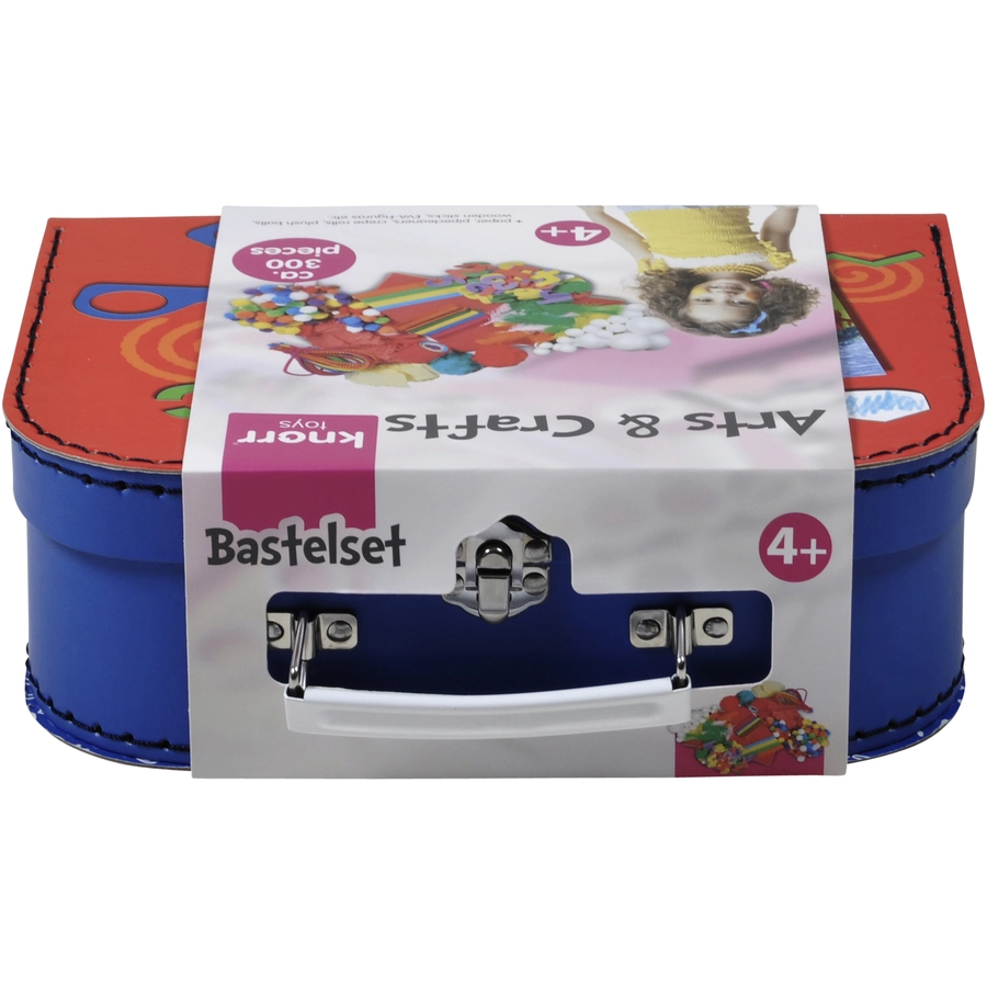 knorr toys® Bastelkoffer Arts & Crafts300-tlg. blau