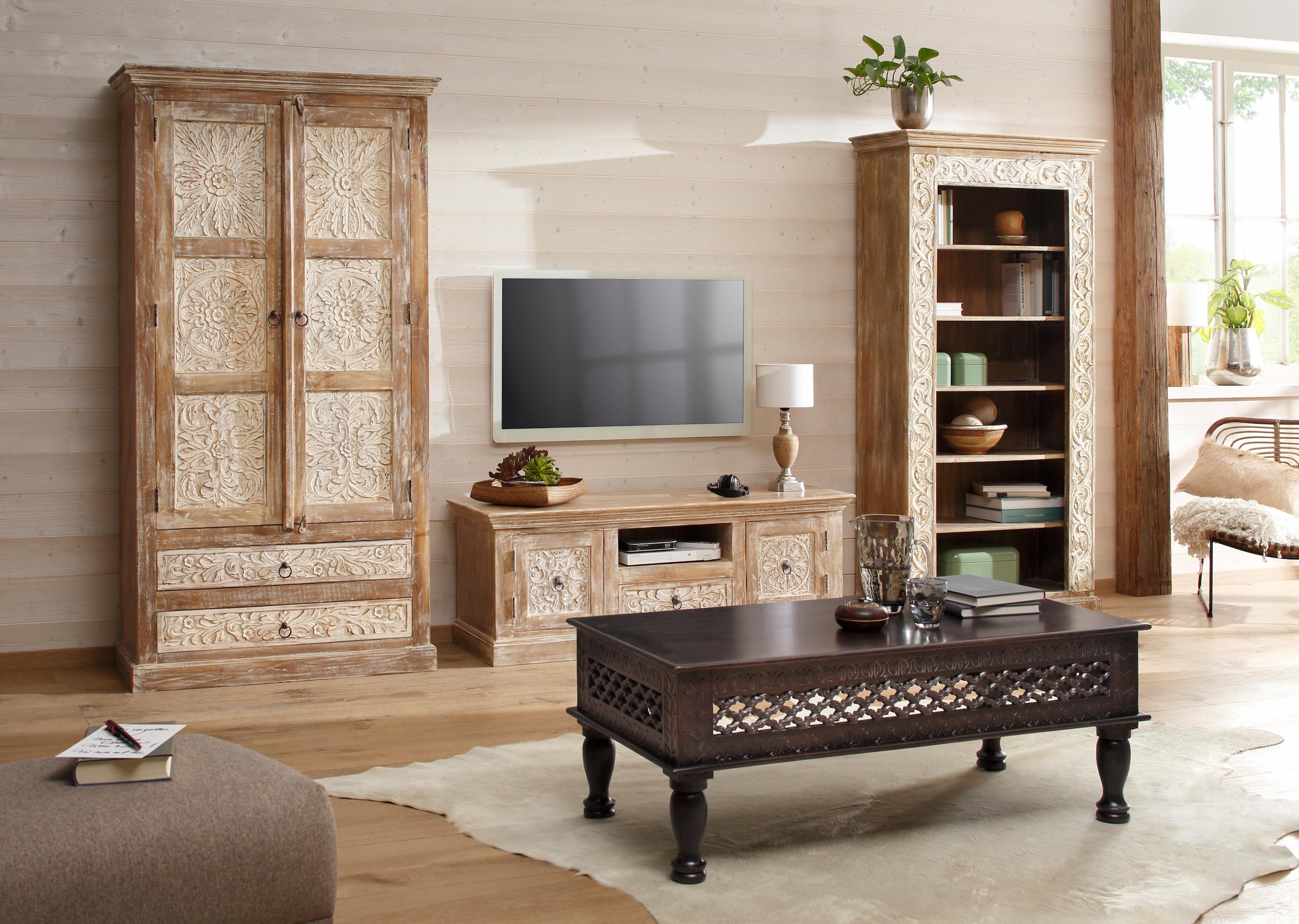 Home affaire Stauraumschrank »Malati« Breite 105 cm
