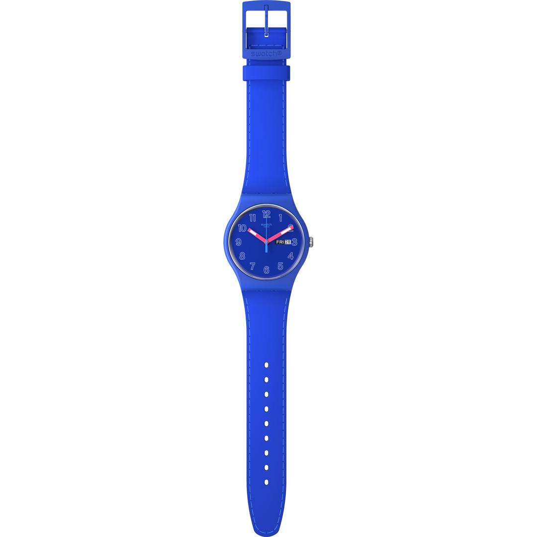 Swatch Original 41 Biosourced Cobalt Disco
