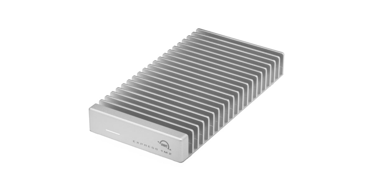 OWCExpress 1M2 2 TB externe SSD  (Zilver/aluminium, USB4 / Thunderbolt)