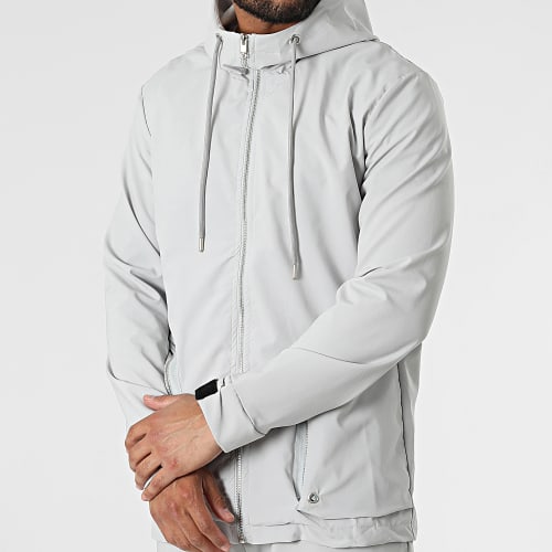 Ensemble Veste Zippée Capuche Et Pantalon Jogging LL602 Gris