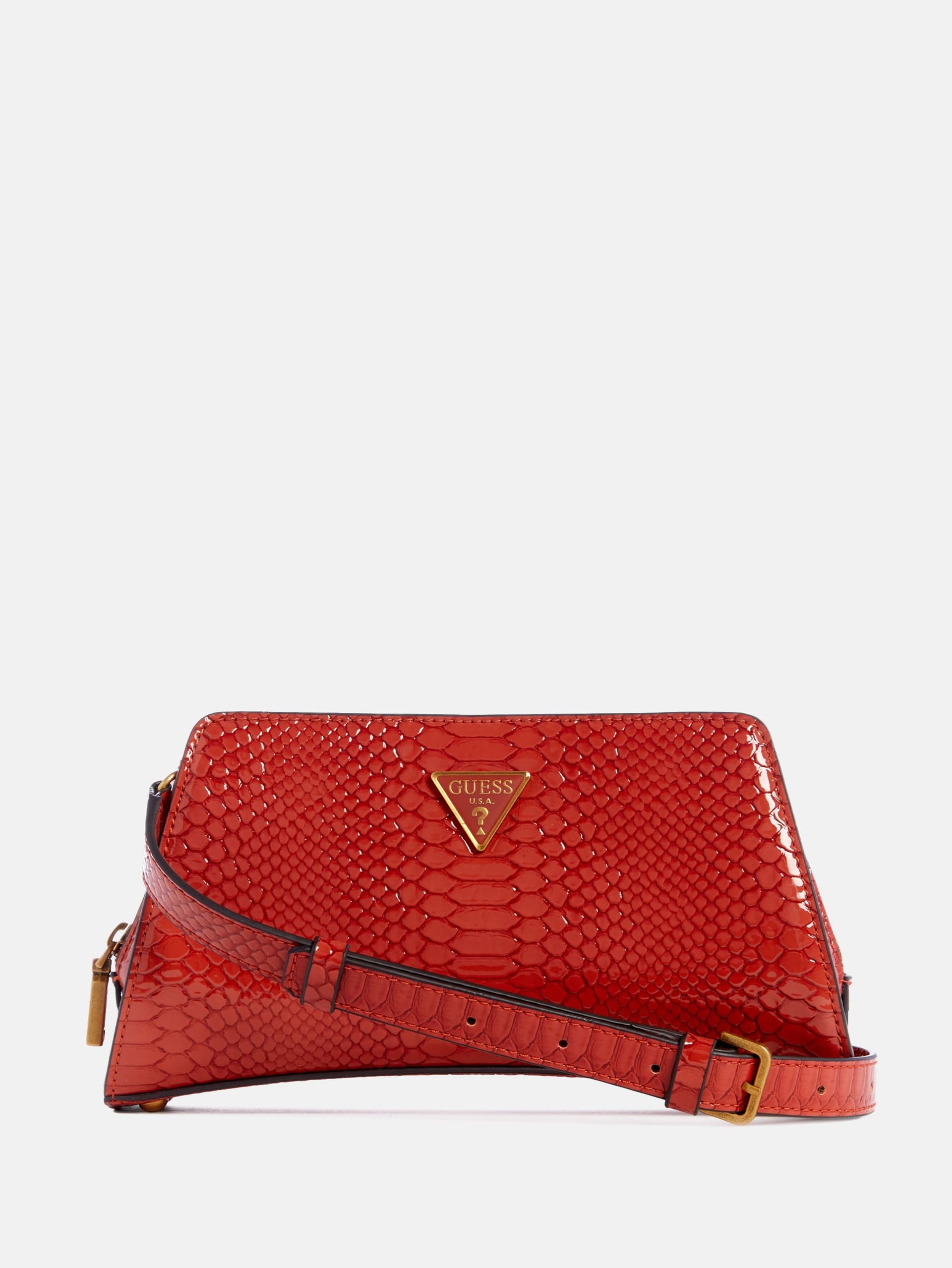 Bolsa transversal Georgina com zíper superior