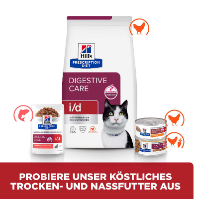 Hill's VET Katze Prescription Diet i/d mit Lachs 12x85g