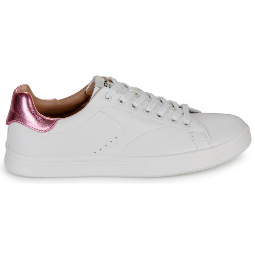 Only - ONLSHILO-44 PU CLASSIC SNEAKER - Blanc / Rose