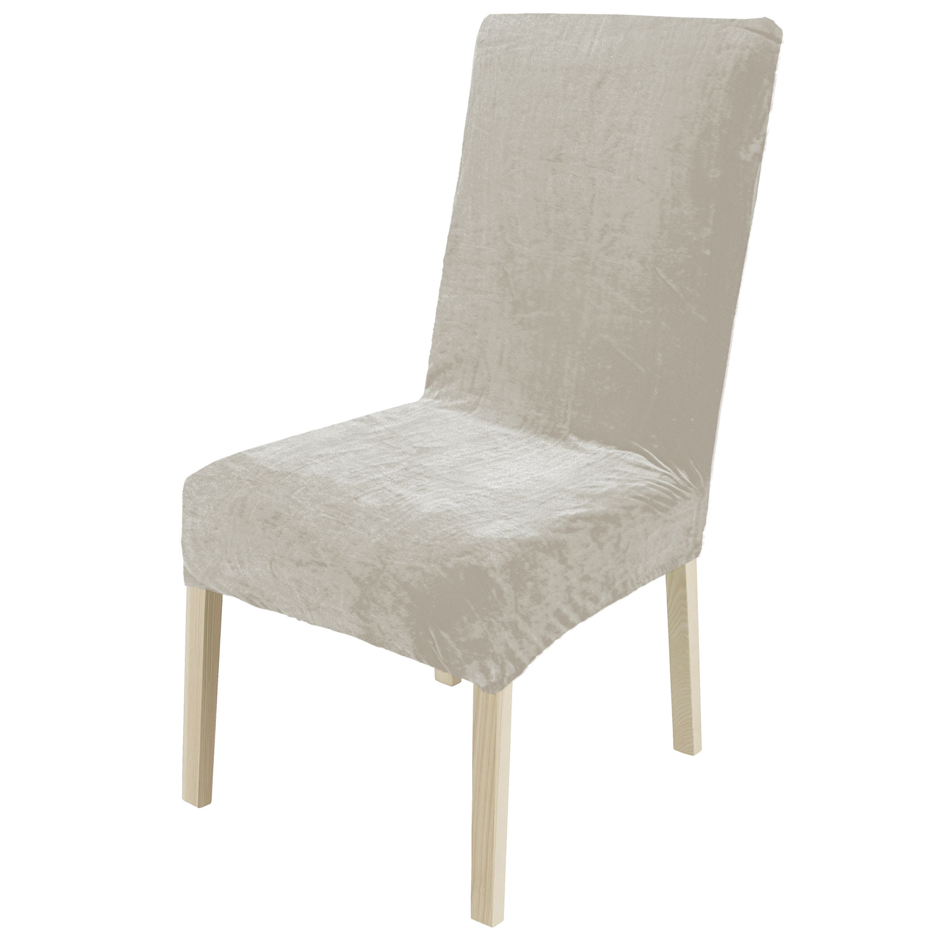 Stuhlhusse - taupe - Samt