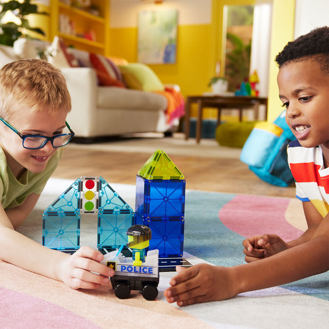 magna-tiles magnetische tegels police patrol - 20st