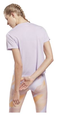 Maillot Manches Courtes Reebok Workout Ready Supremium Femme Rose