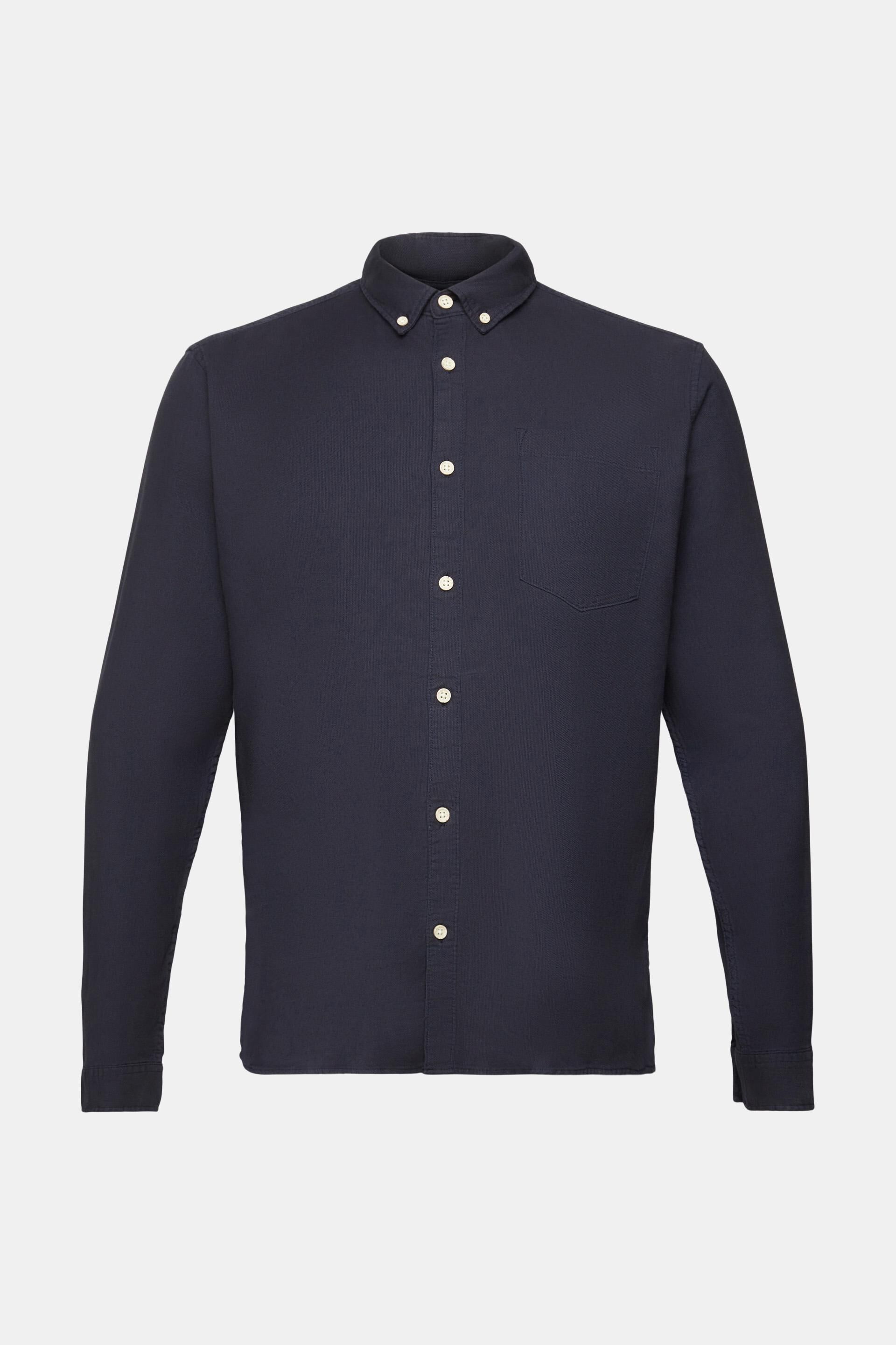 Chemise en coton à col boutonné