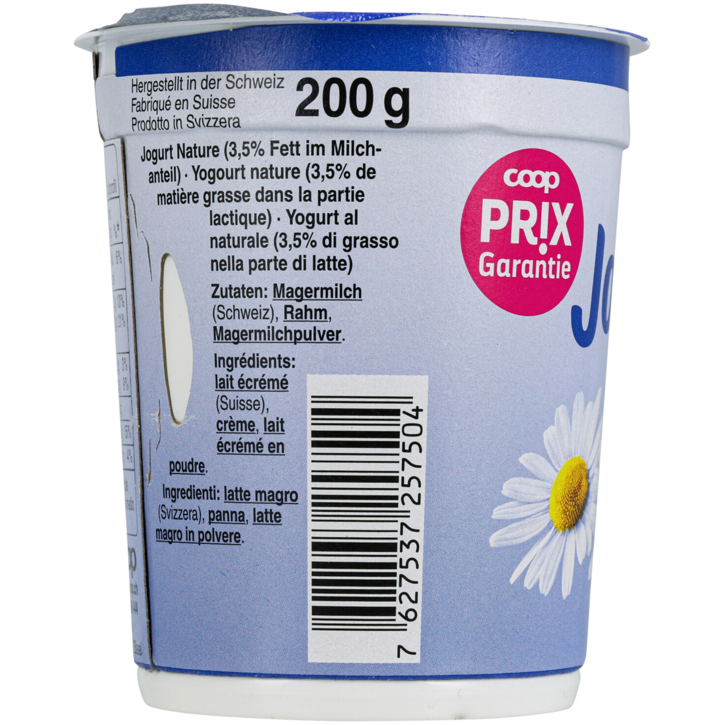 Prix Garantie Joghurt Nature 2x200g