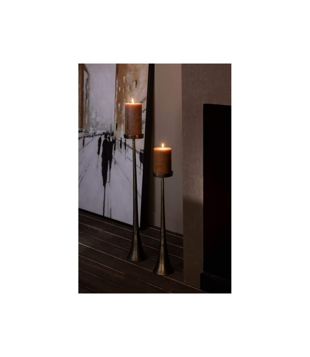 Paris Prix - Bougeoir Vintage luky 79cm Bronze
