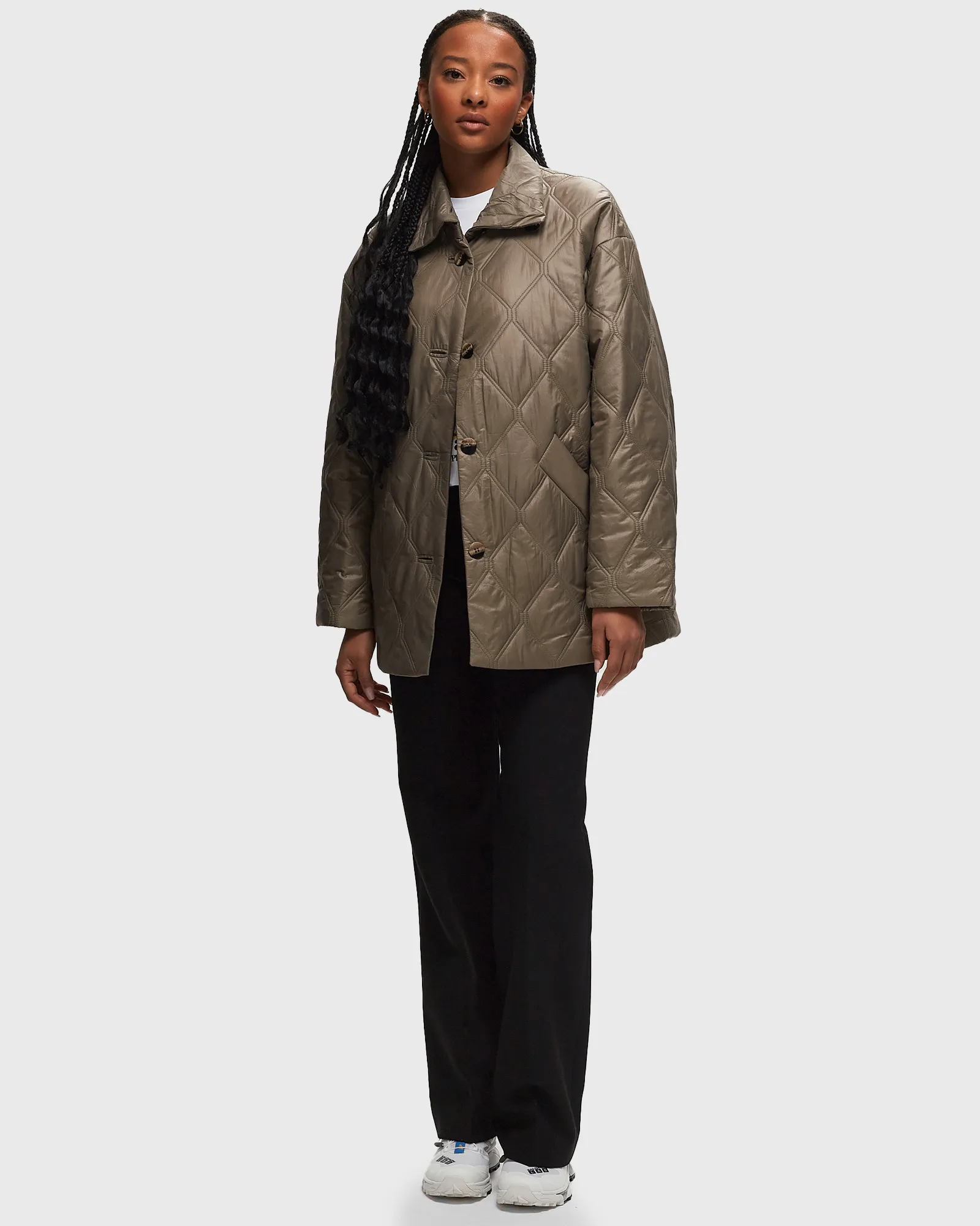 Ganni Shiny Quilt Jacket