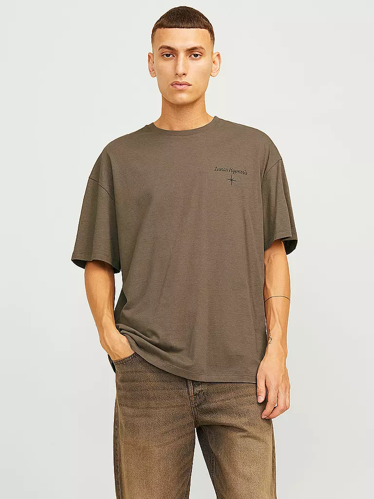JACK & JONES Jungen T-Shirt JJMYSTIC hellbraun