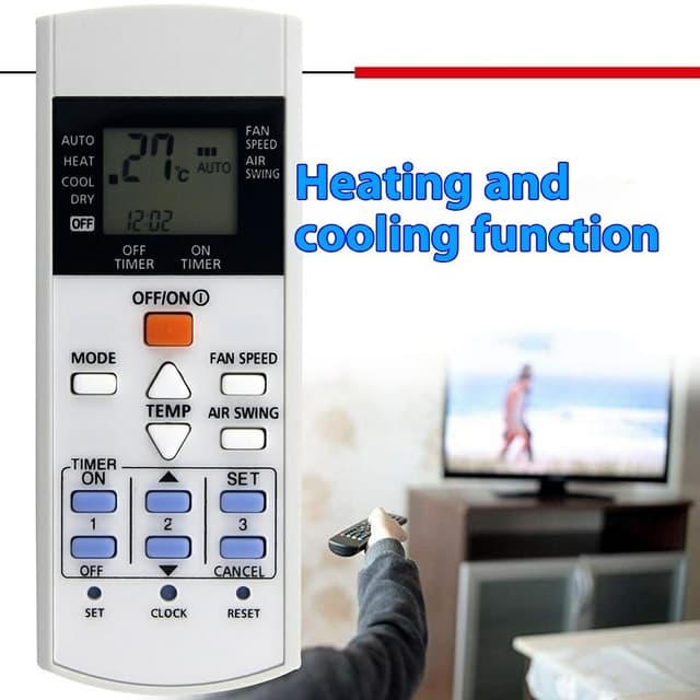 Udskiftning fjernbetjening til A75C3623 Panasonic Air Conditioner