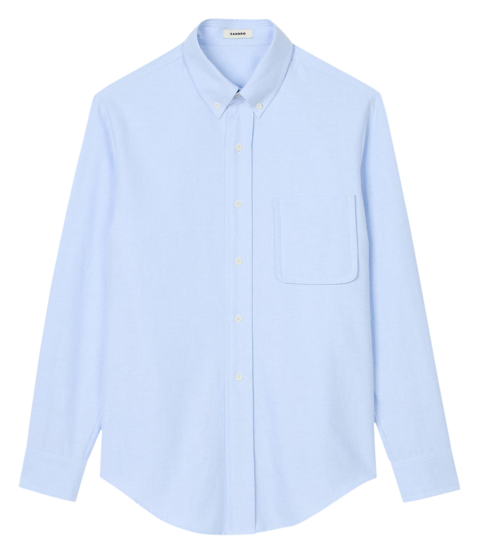 Chemise en oxford flannel en coton| Bleu