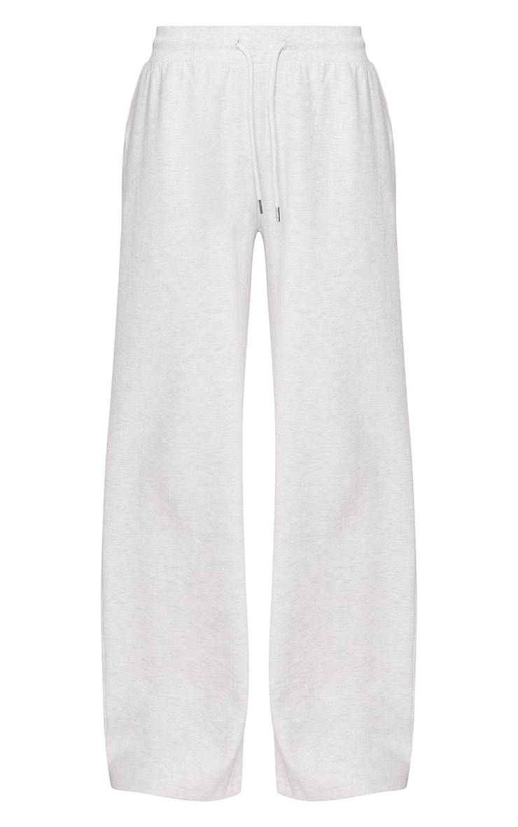 Gris Cendré Pantalon De Jogging Ajusté Taille Basse À Imprimé Santé