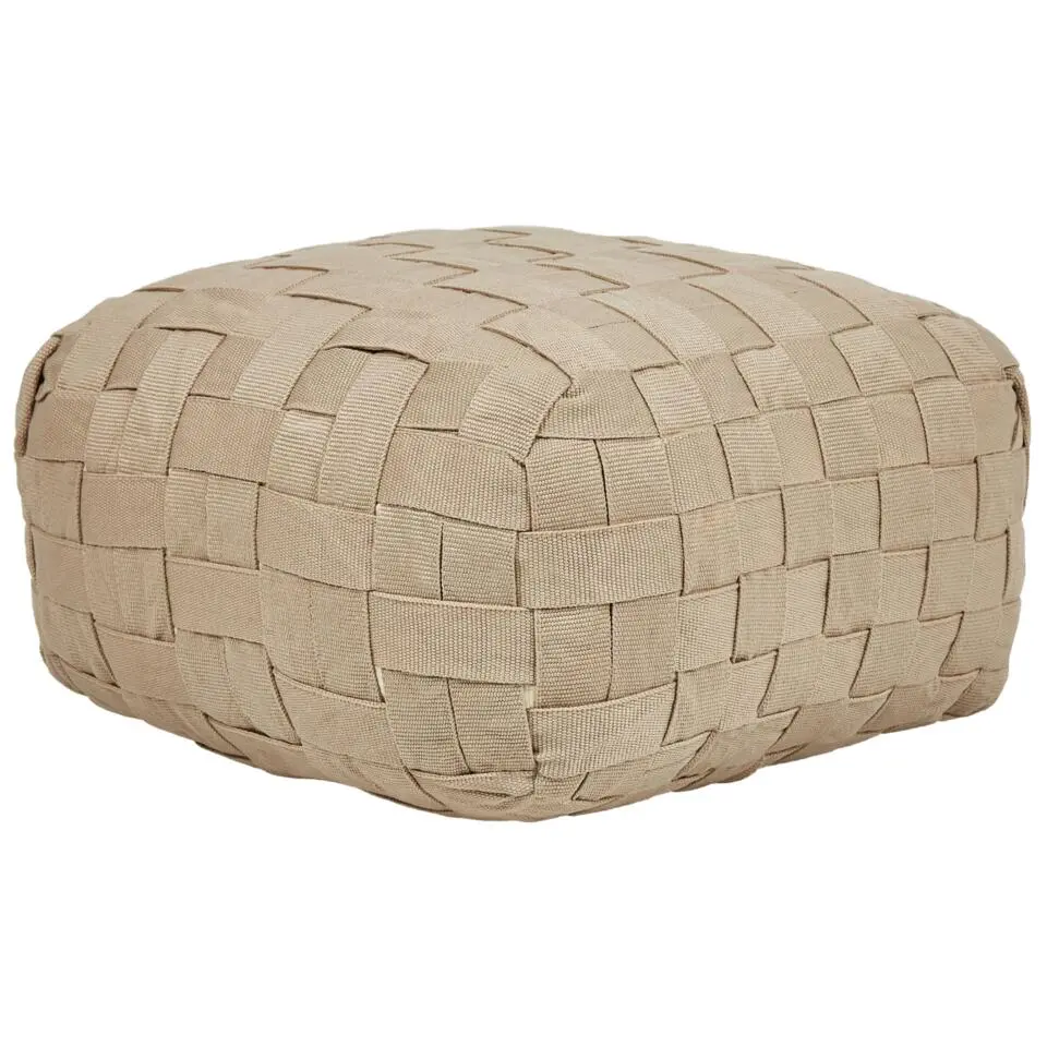 BODLA - Buitenpoef - Beige - 50 x 50 cm - Synthetisch materiaal