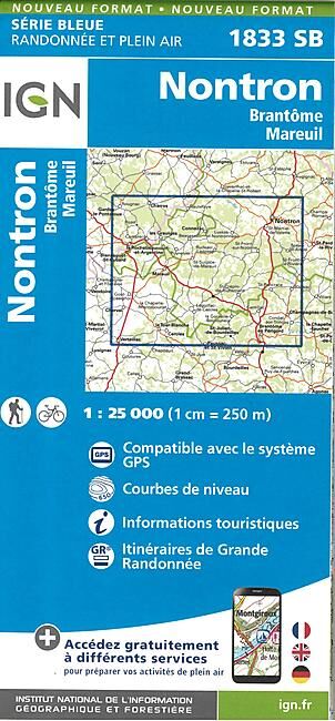 IGN - 1833 SB NONTRON 1 25 000