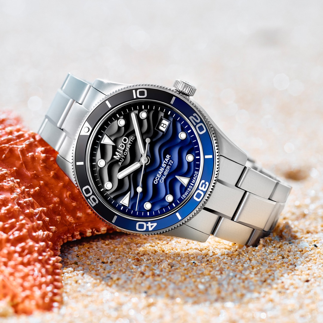 Mido Ocean Star 39 Automatik Blau