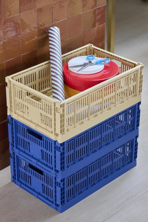 Hay Colour Crate krat RE opbergbak L Off-White