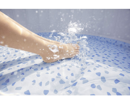 Bestway® LAY-Z-SPA® WiFi Milan AirJet Plus™ opblaasbare hottub met 140 luchtjets, geïntegreerd verwarmingssysteem, multifunctionele pomp en app-bediening, blauw