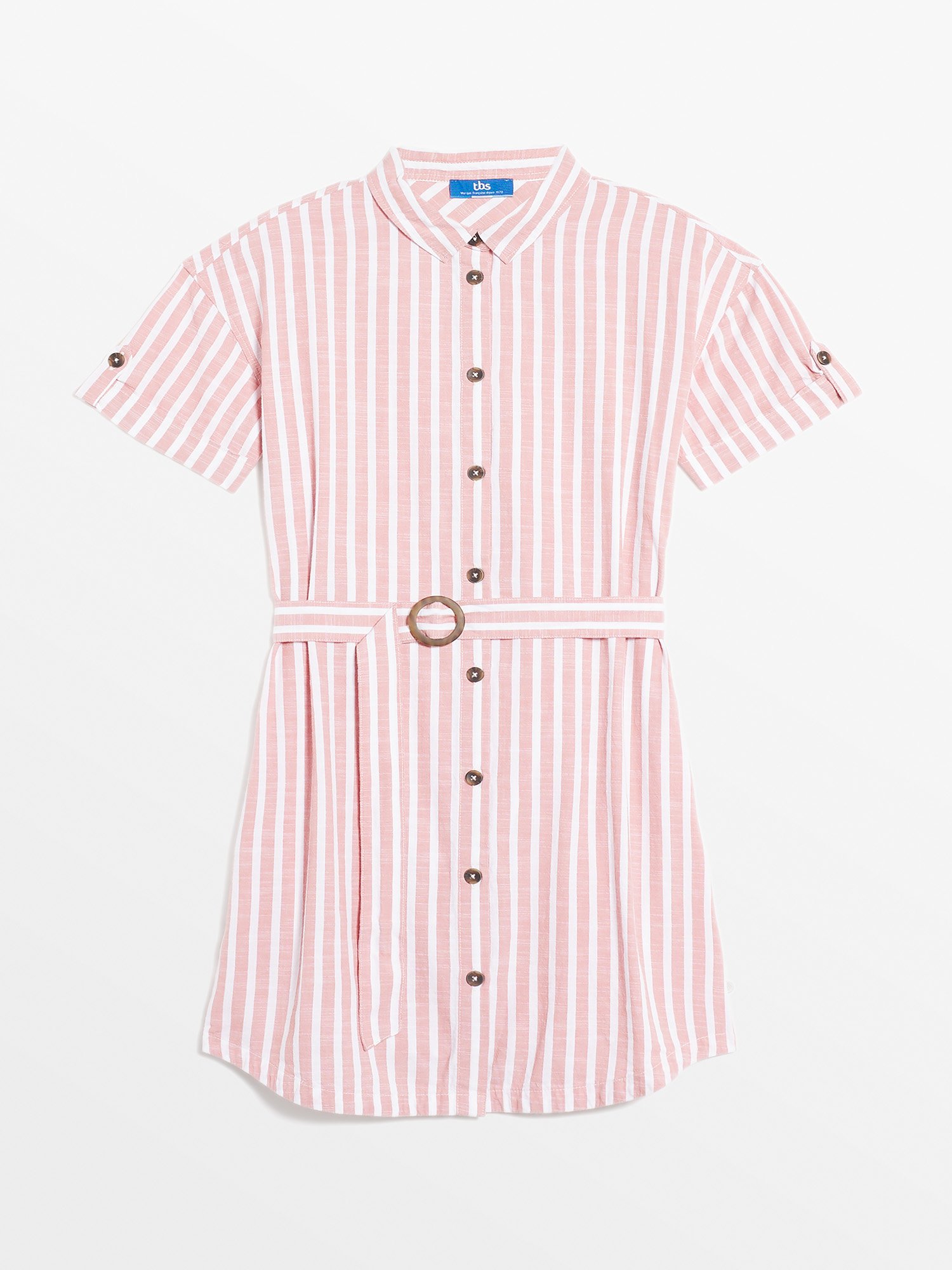 Robe Femme A Rayures Rose