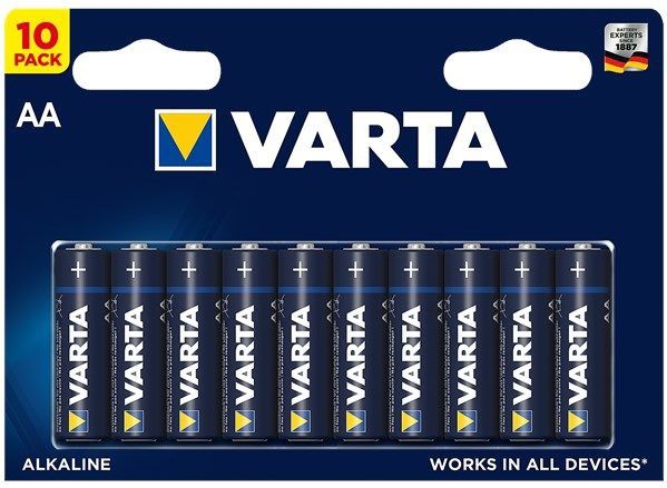 Varta - AA Alkaline Power Batterijen - Voordeelverpakking - 10 Stuks - Duurzaam