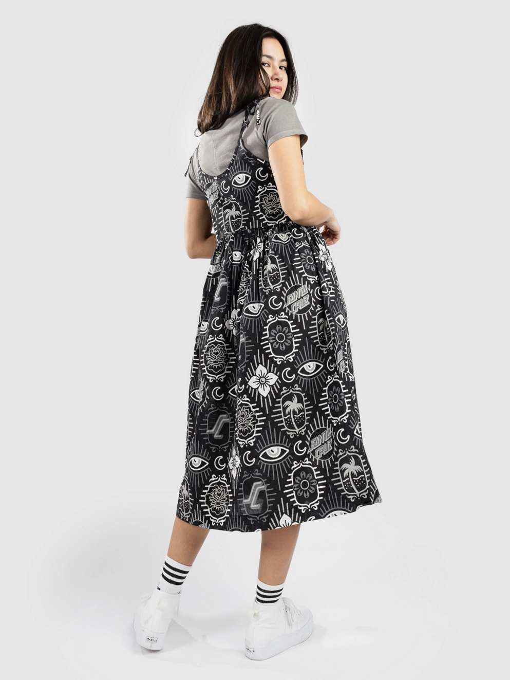 Santa Cruz Patchwork Dress black patchwork