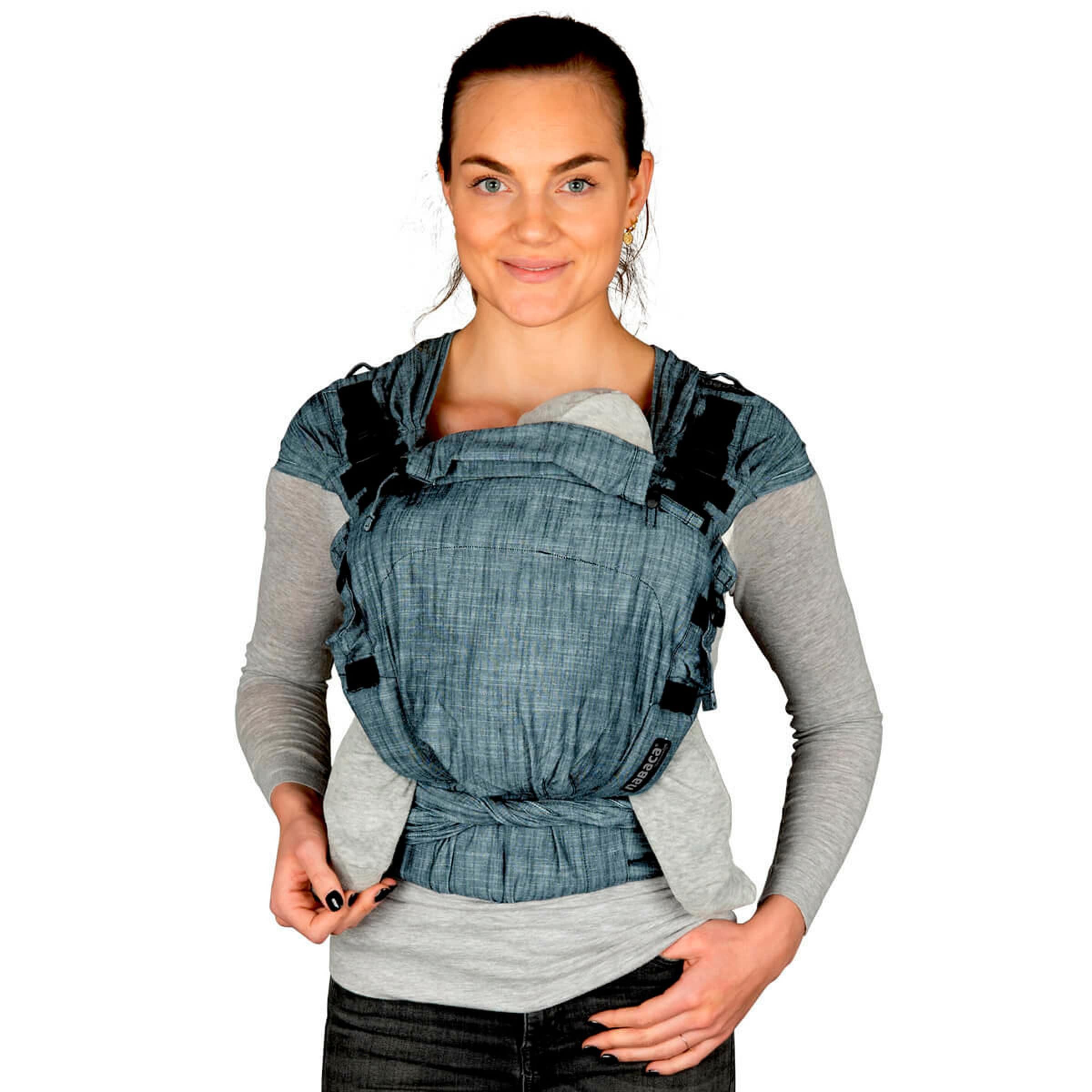 HOPPEDIZ® Tragezubehör Nabaca WrapCon Träger Denim blau