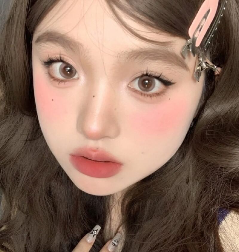 xixi - Peach Heart Monochrome Cheek Blusher - 4-6