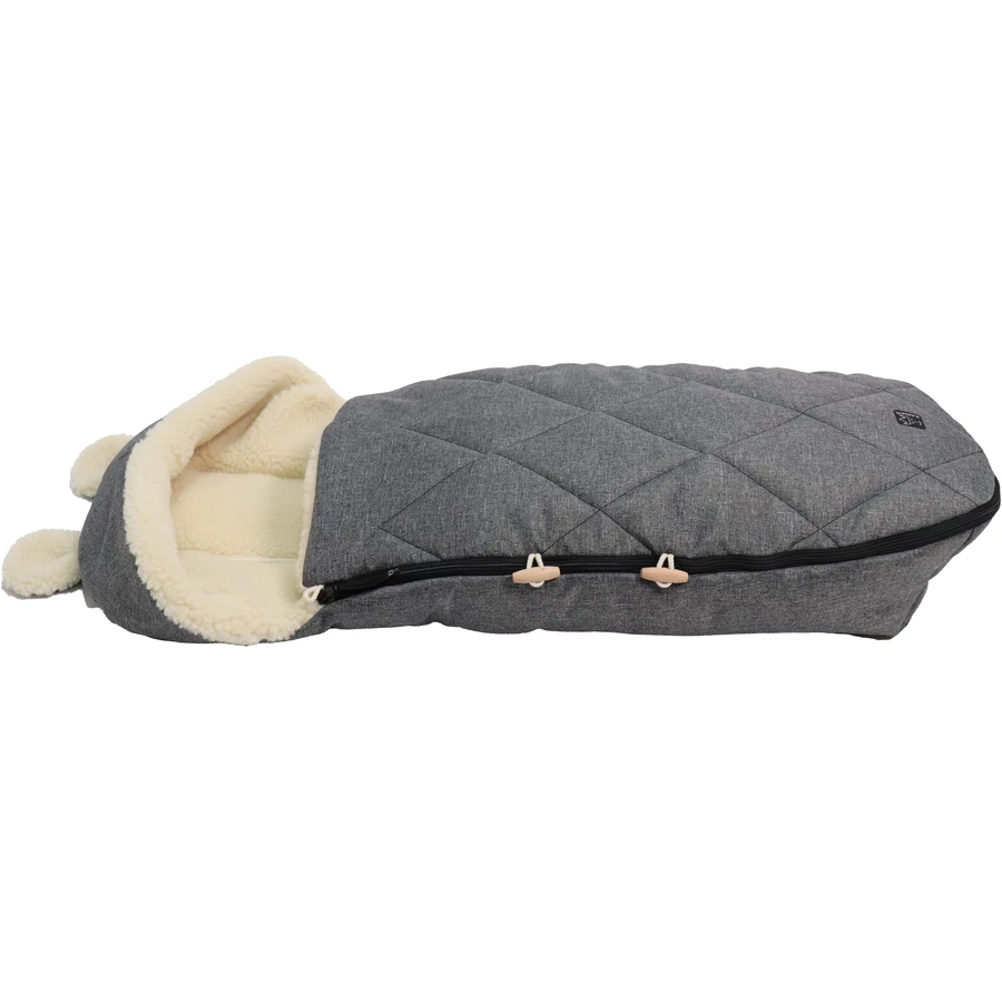 Kaiser Winterfußsack XL EARS WOOL anthracit melange