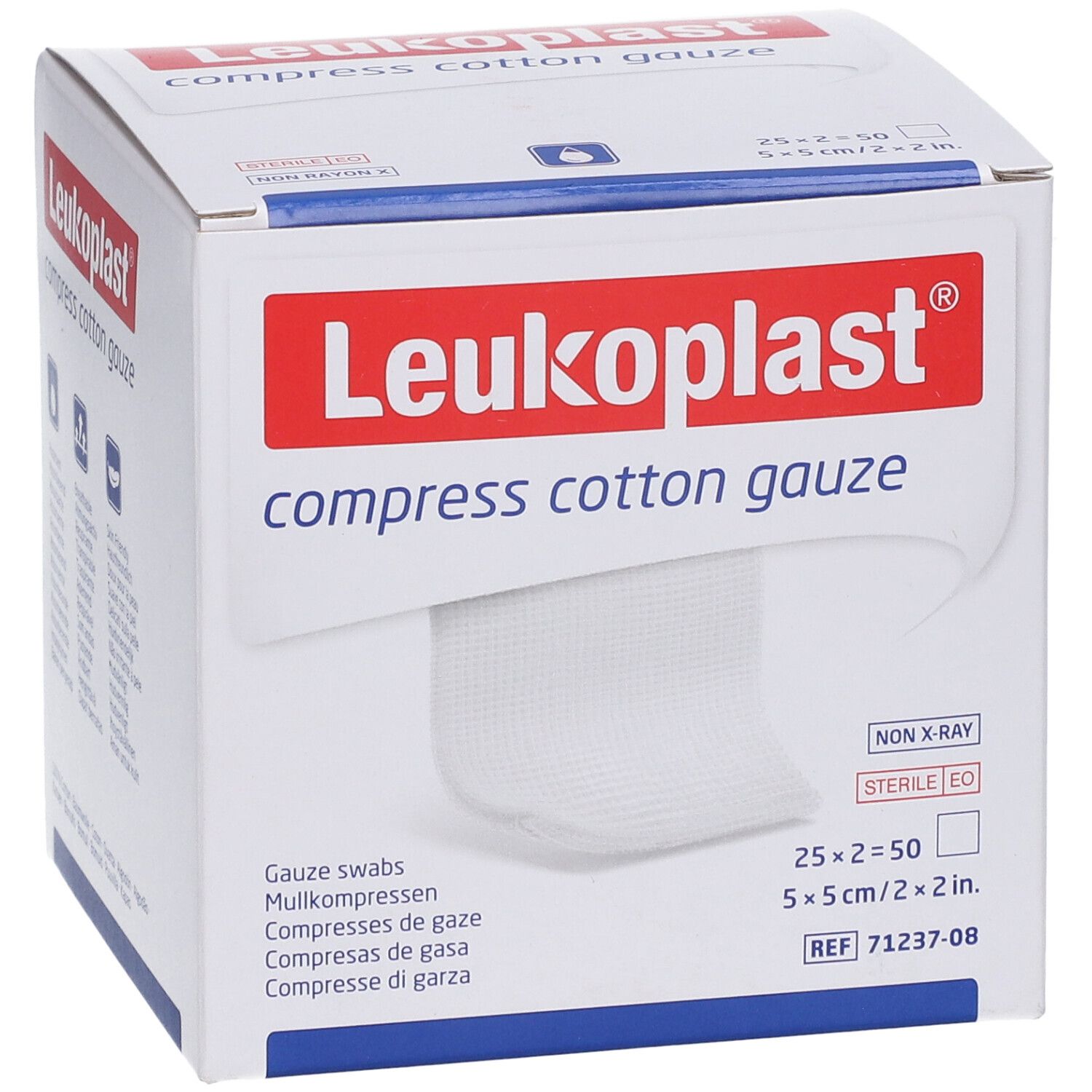 Leukoplast® compress Cottone Gaze 5 x 5 cm steril