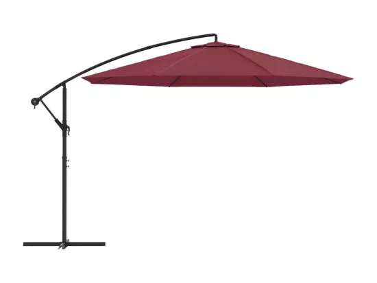Parasol meuble de jardin aluminium bordeaux 02_0008617